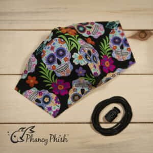 Cinco de Mayo Skulls - Bones and Flowers Face Mask