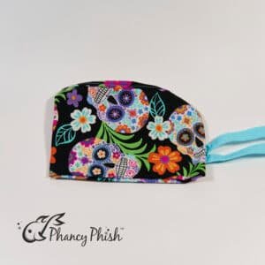 Men's Flower Skull Scrub Cap