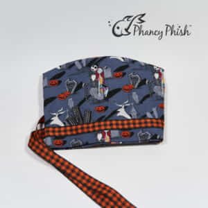 Jack and Sally - Ribbon Tie Scrub Cap
